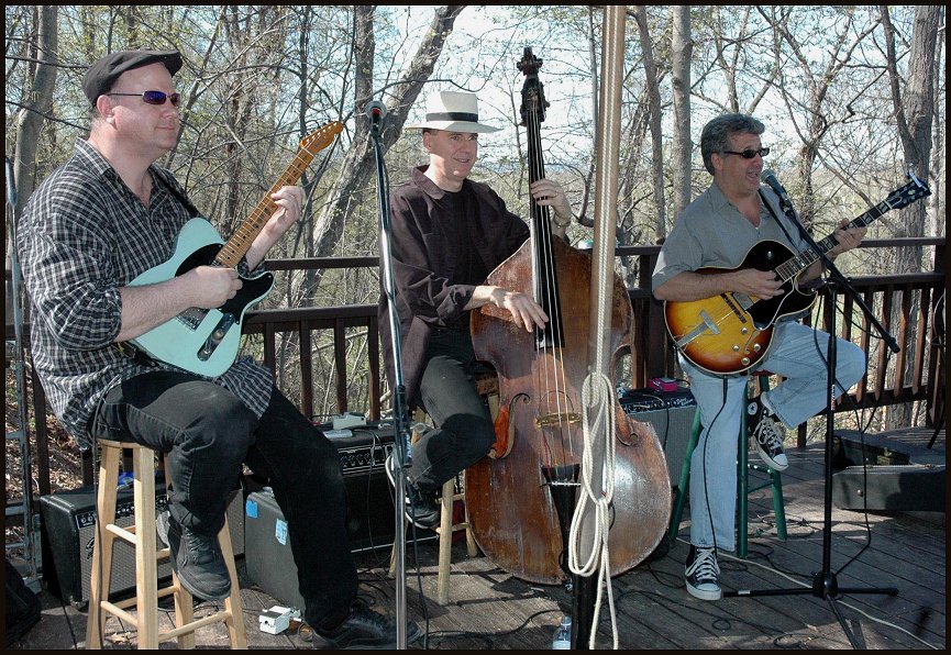 Dave, Steve & Jim on the deck at Tarara 2